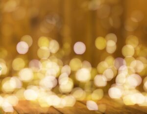 blurred holiday lights
